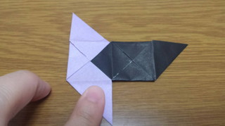 両三角錐の作り方2-4